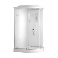 Душевая кабина ER3512PL-C3-RUS 120*80*215см,зад.стенка бел.ст.мат 4 мм низ.под.без г/м пр.хром.3к.